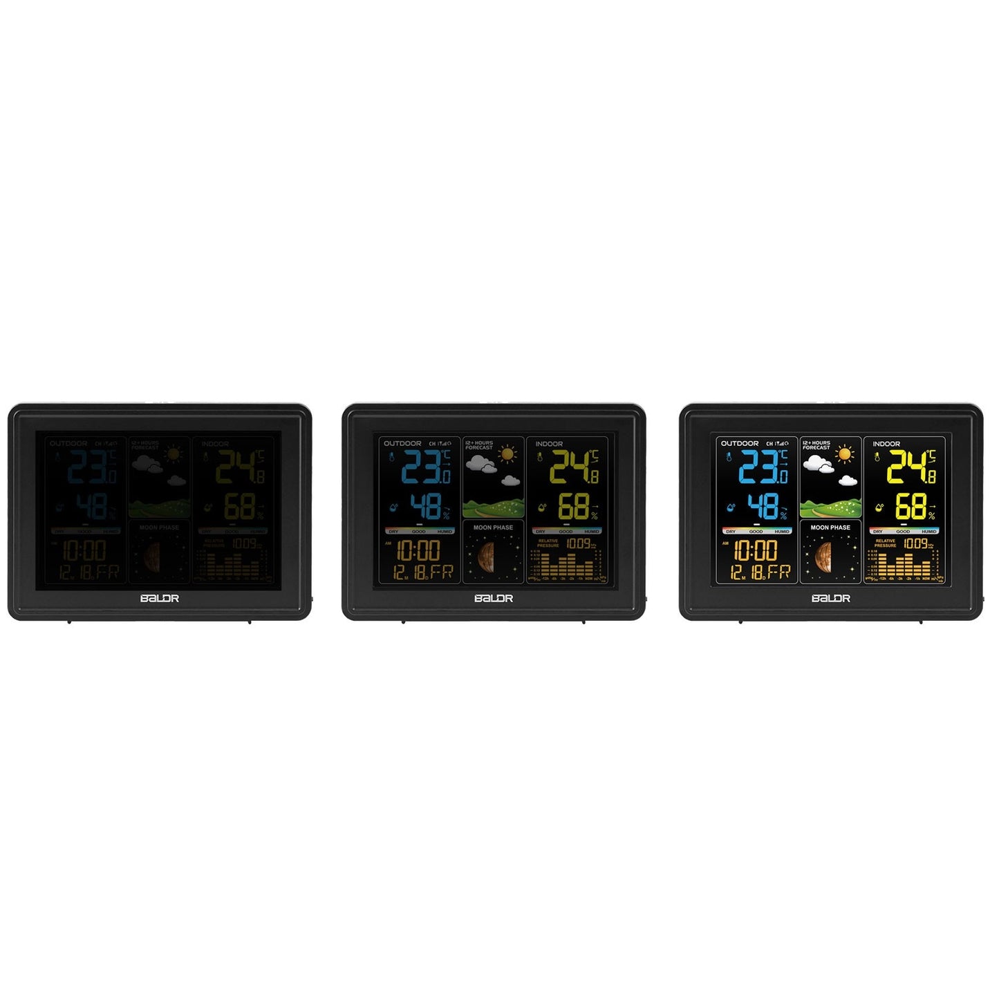 Weather station with display BD-907 black