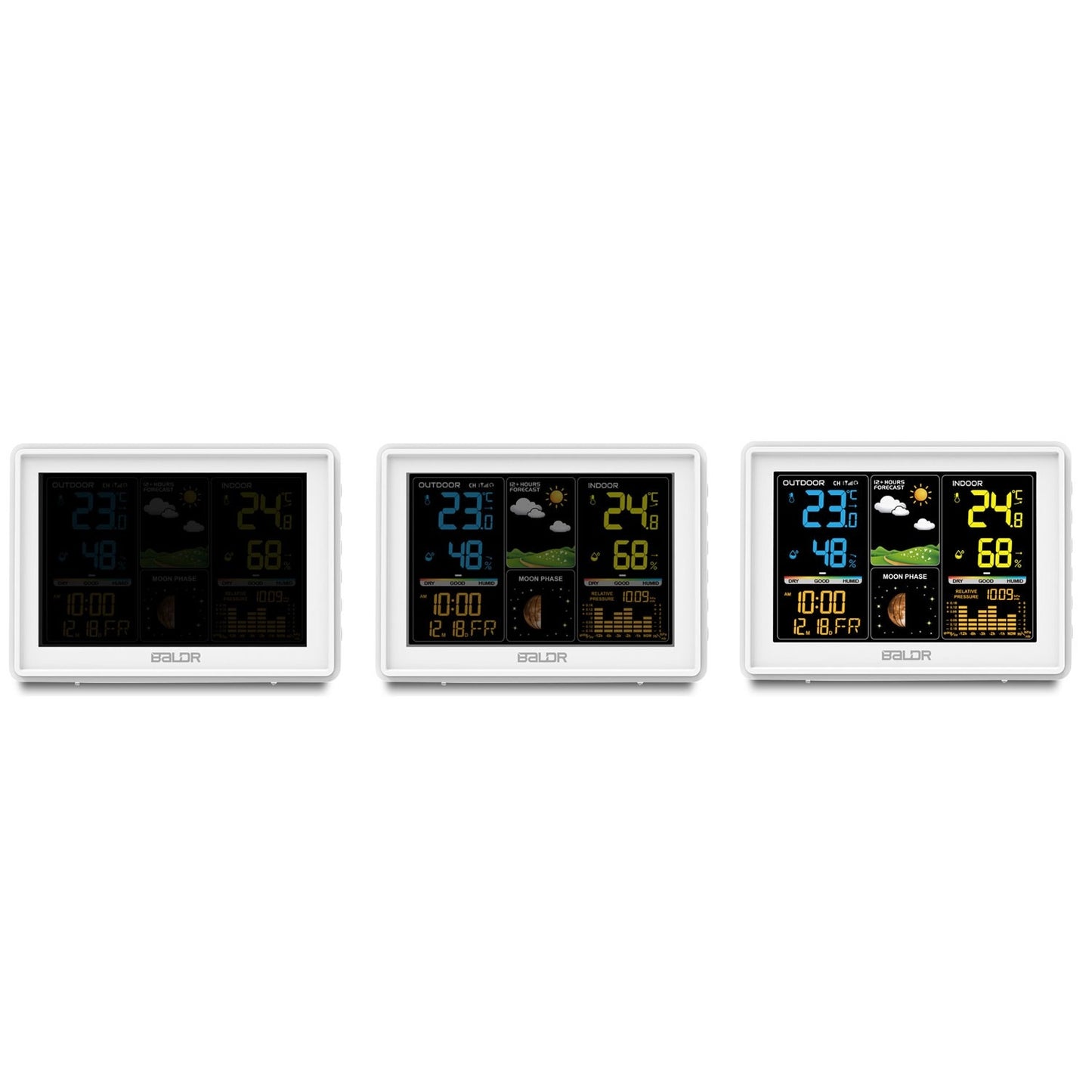 Weather station with display BD-907 white