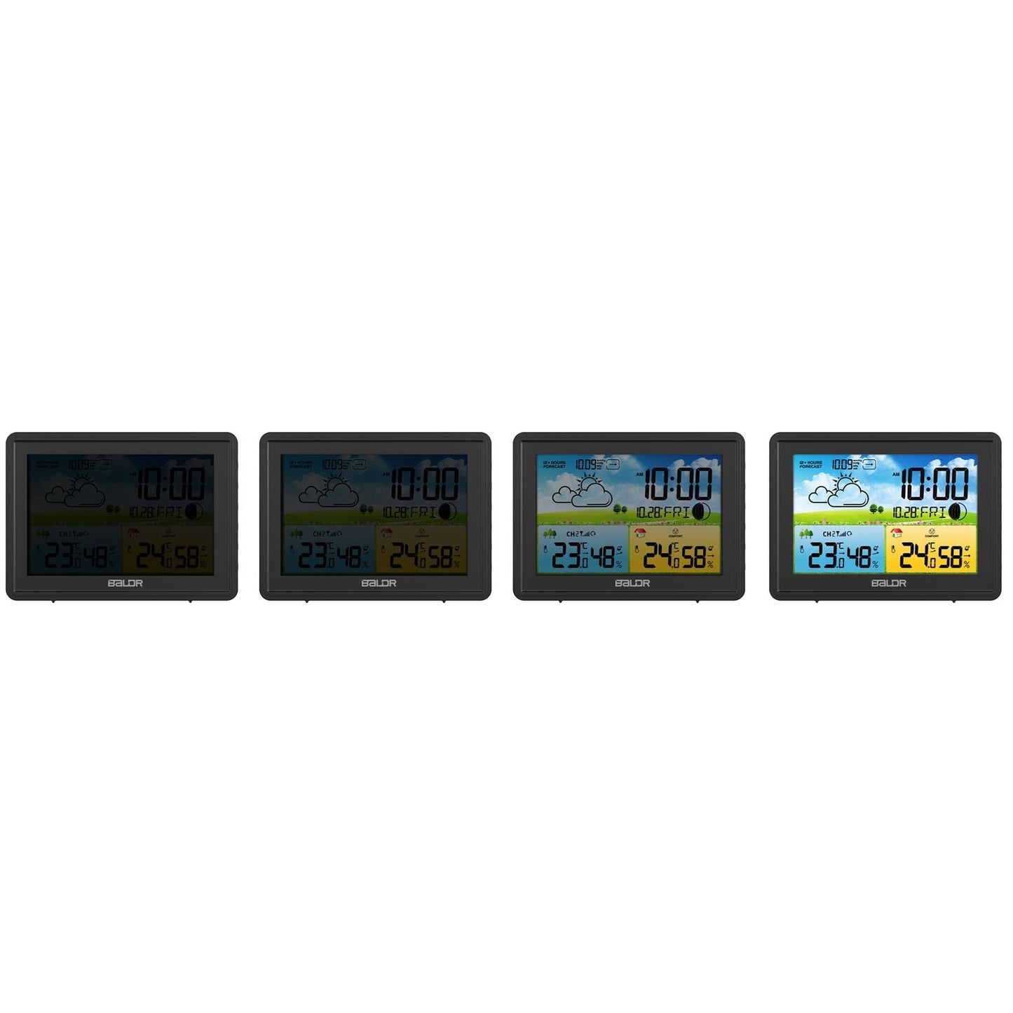 Weather station with display BD-908 black