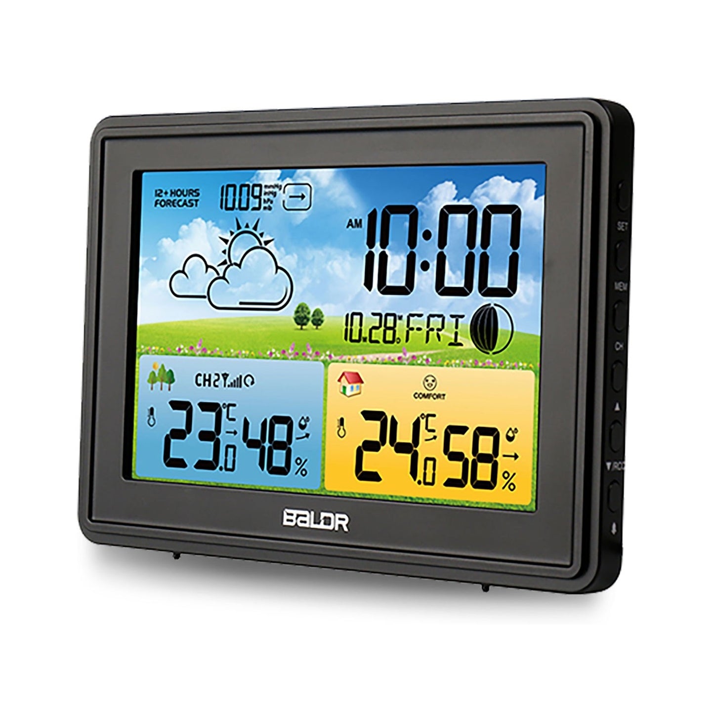 Weather station with display BD-908 black