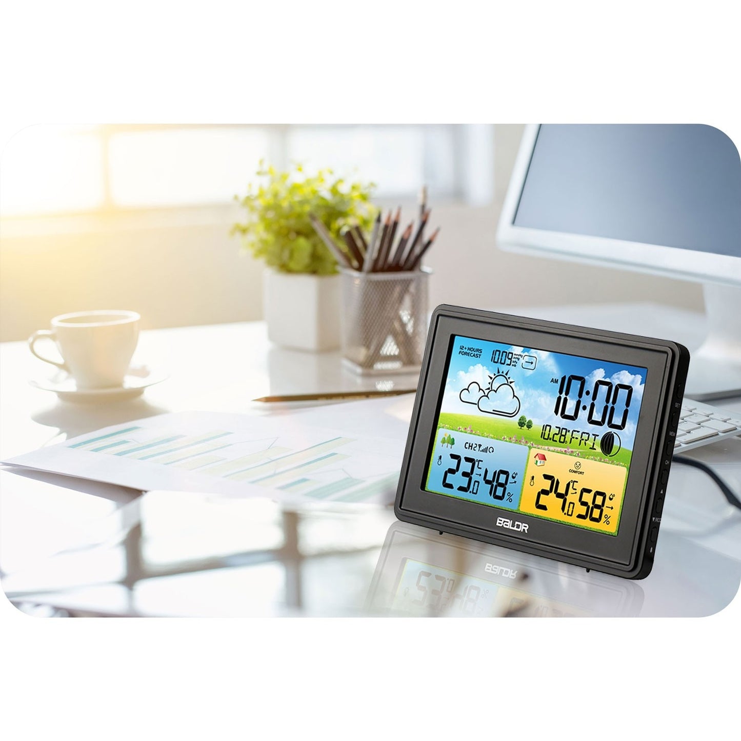 Weather station with display BD-908 black