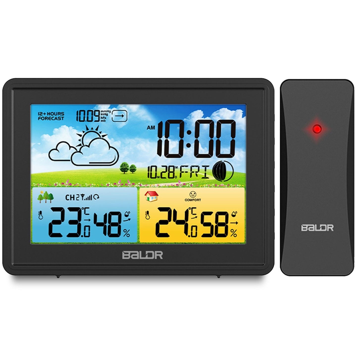 Weather station with display BD-908 black