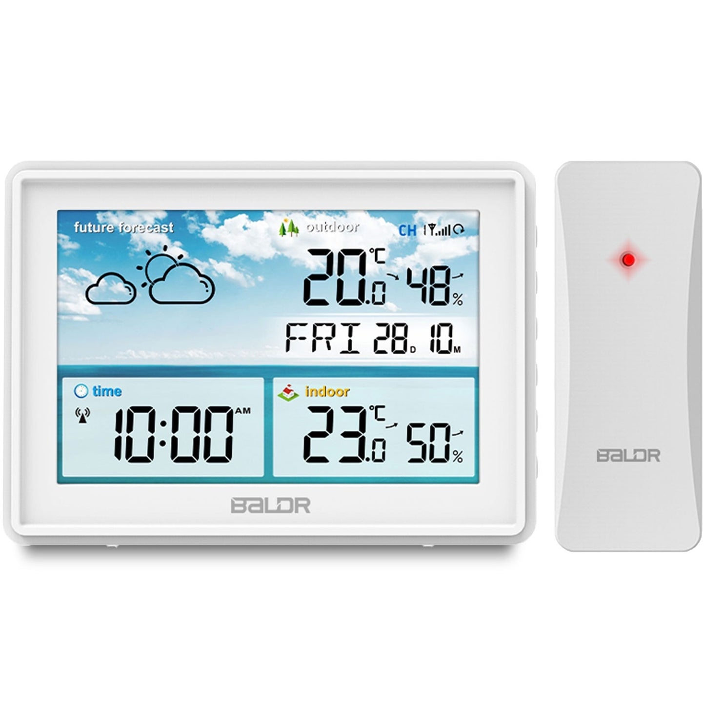 Weather station with display BD-909 white