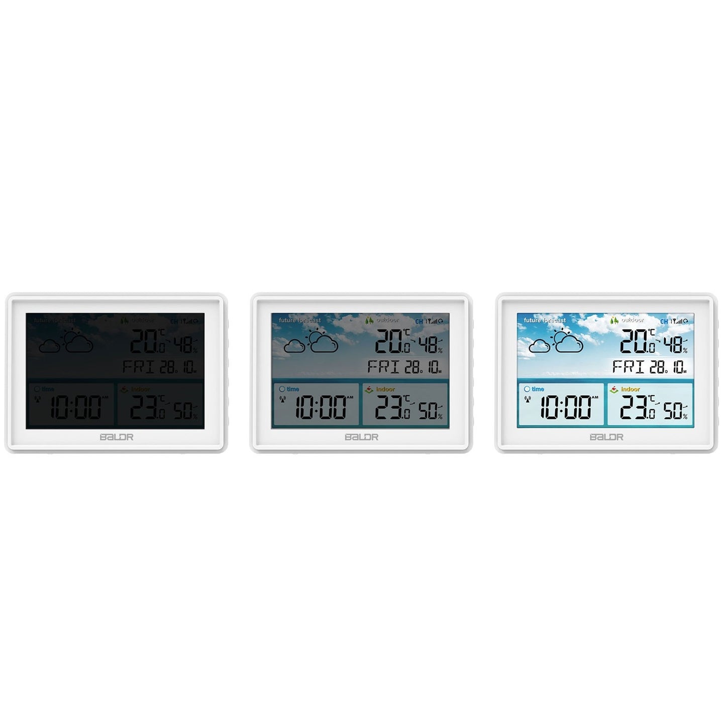 Weather station with display BD-909 white