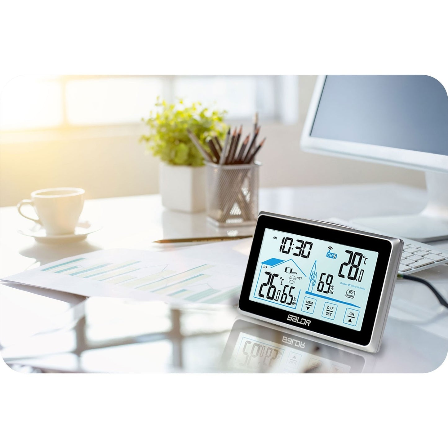 Weather station with display BD-910 black