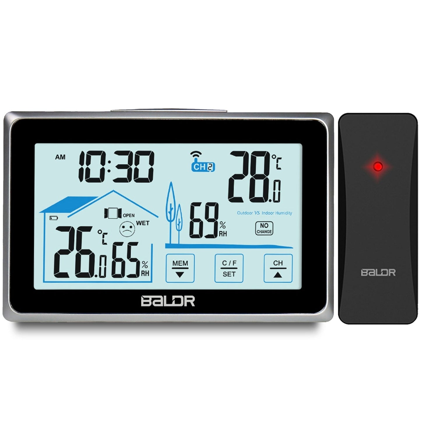 Weather station with display BD-910 black