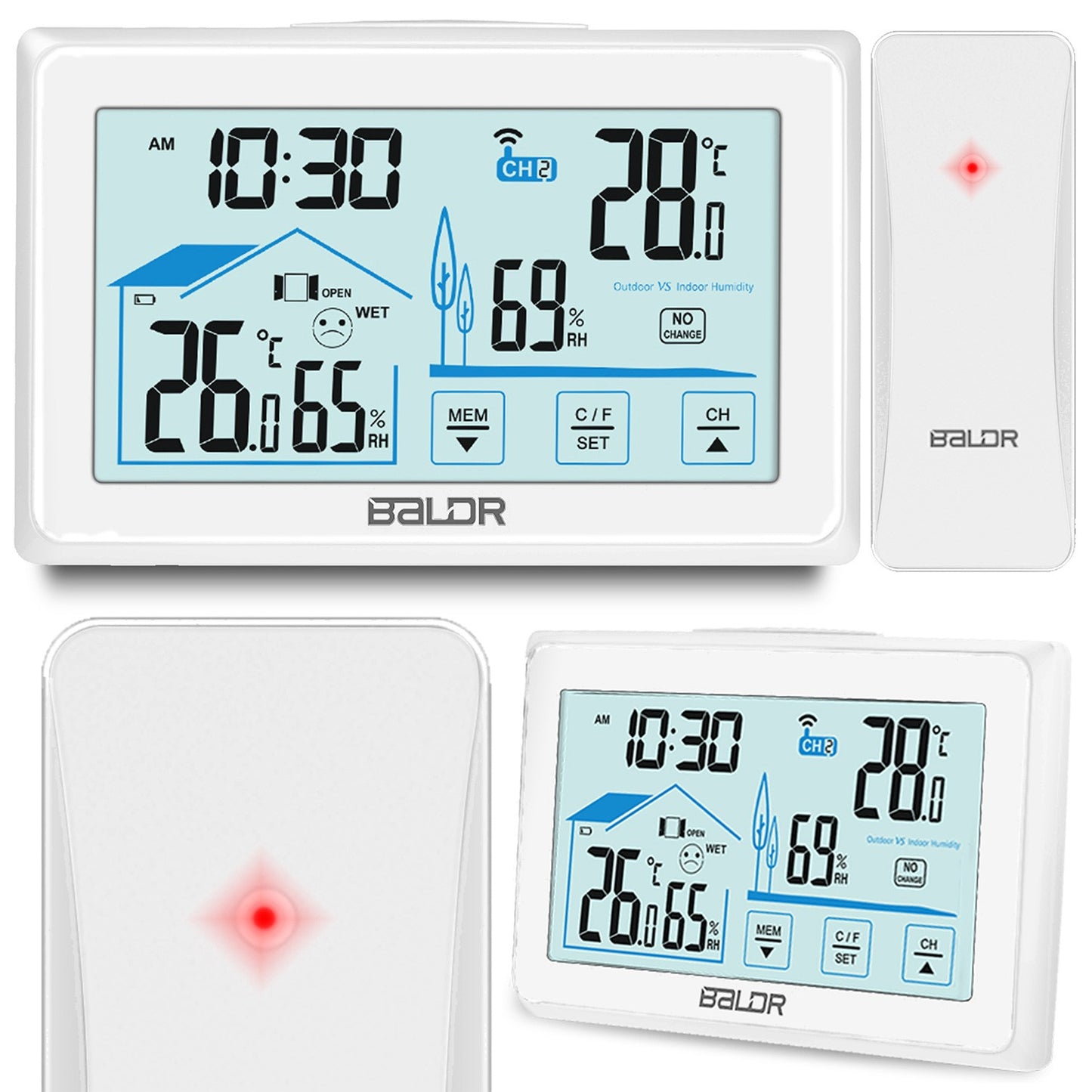 Weather station with display BD-910 white