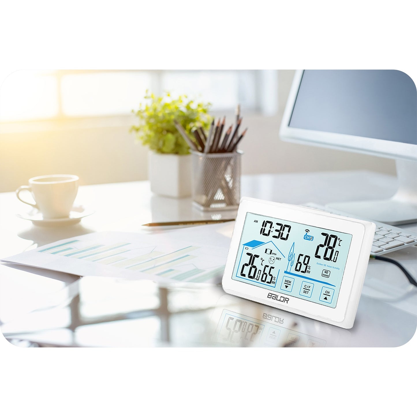 Weather station with display BD-910 white