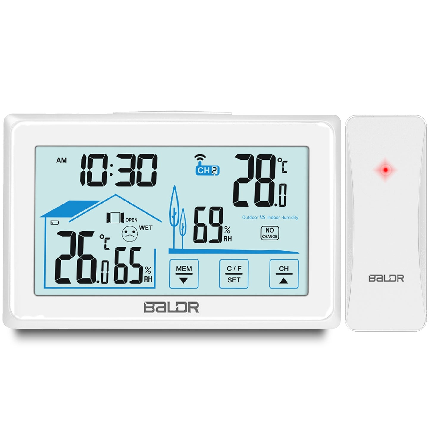 Weather station with display BD-910 white