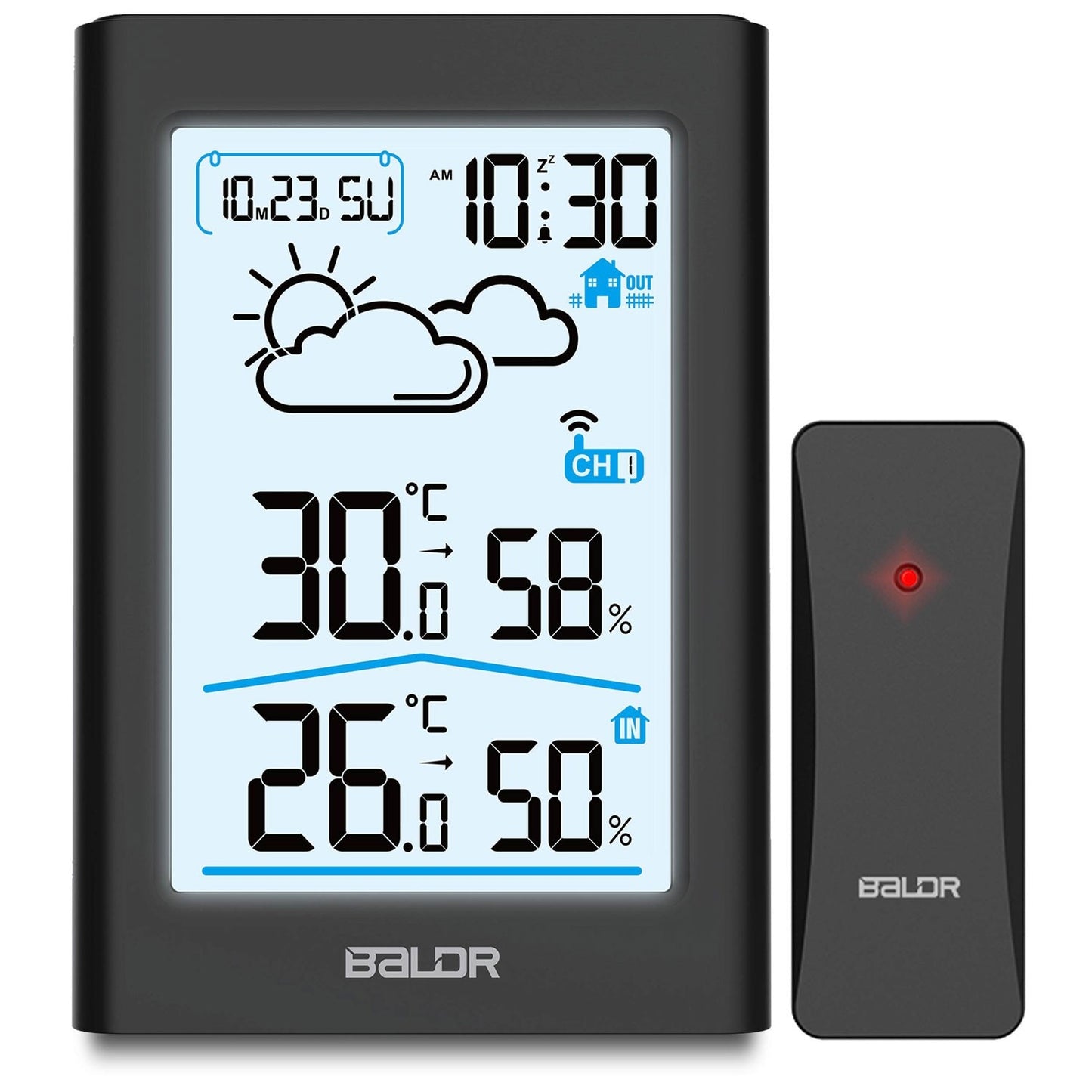 Weather station with display BD-911 black