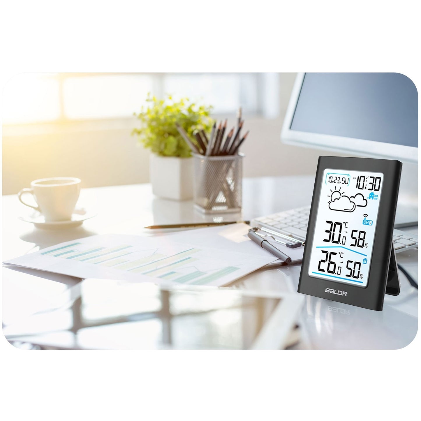 Weather station with display BD-911 black