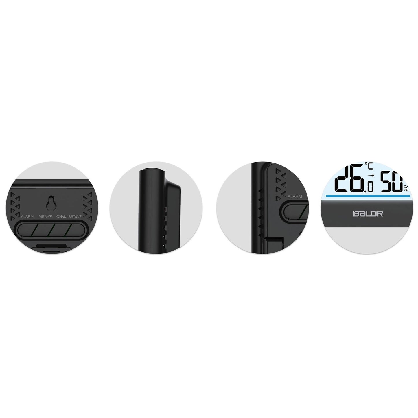 Weather station with display BD-911 black