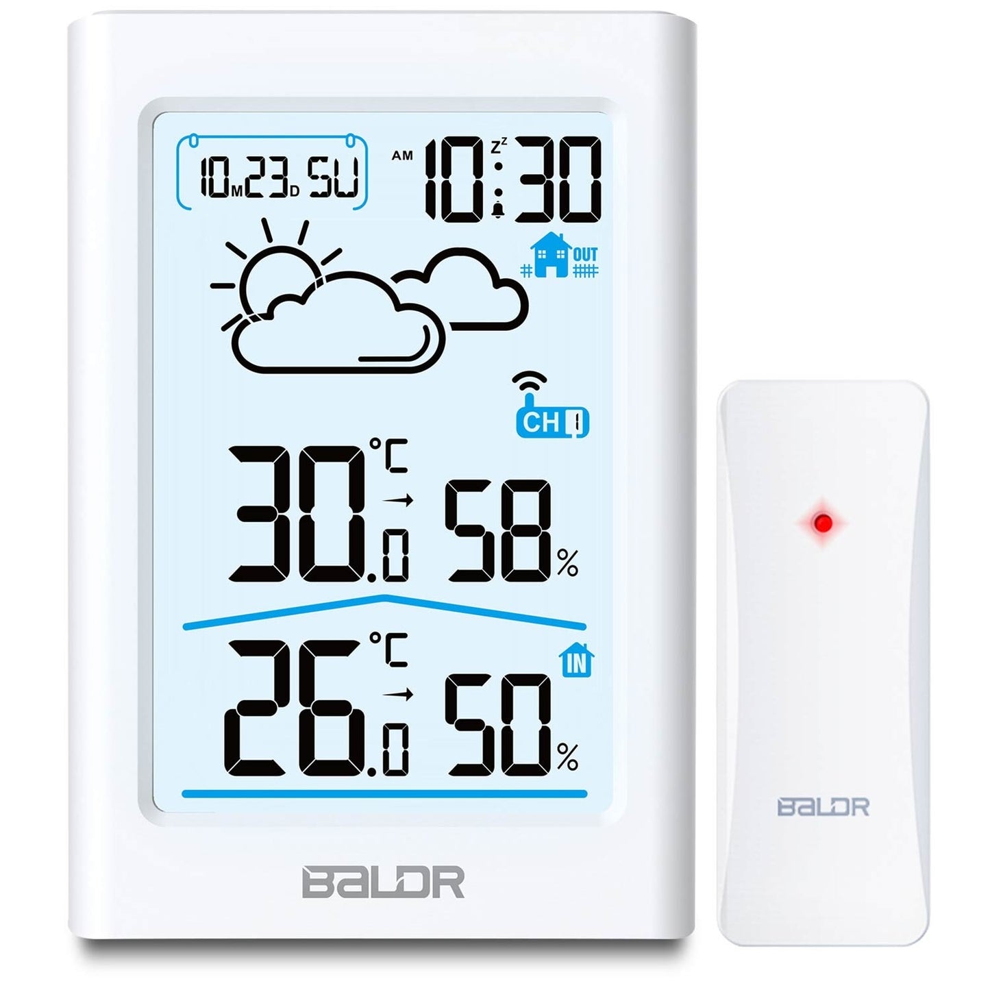 Weather station with display BD-911 white