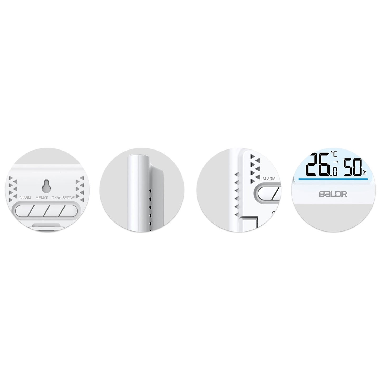 Weather station with display BD-911 white