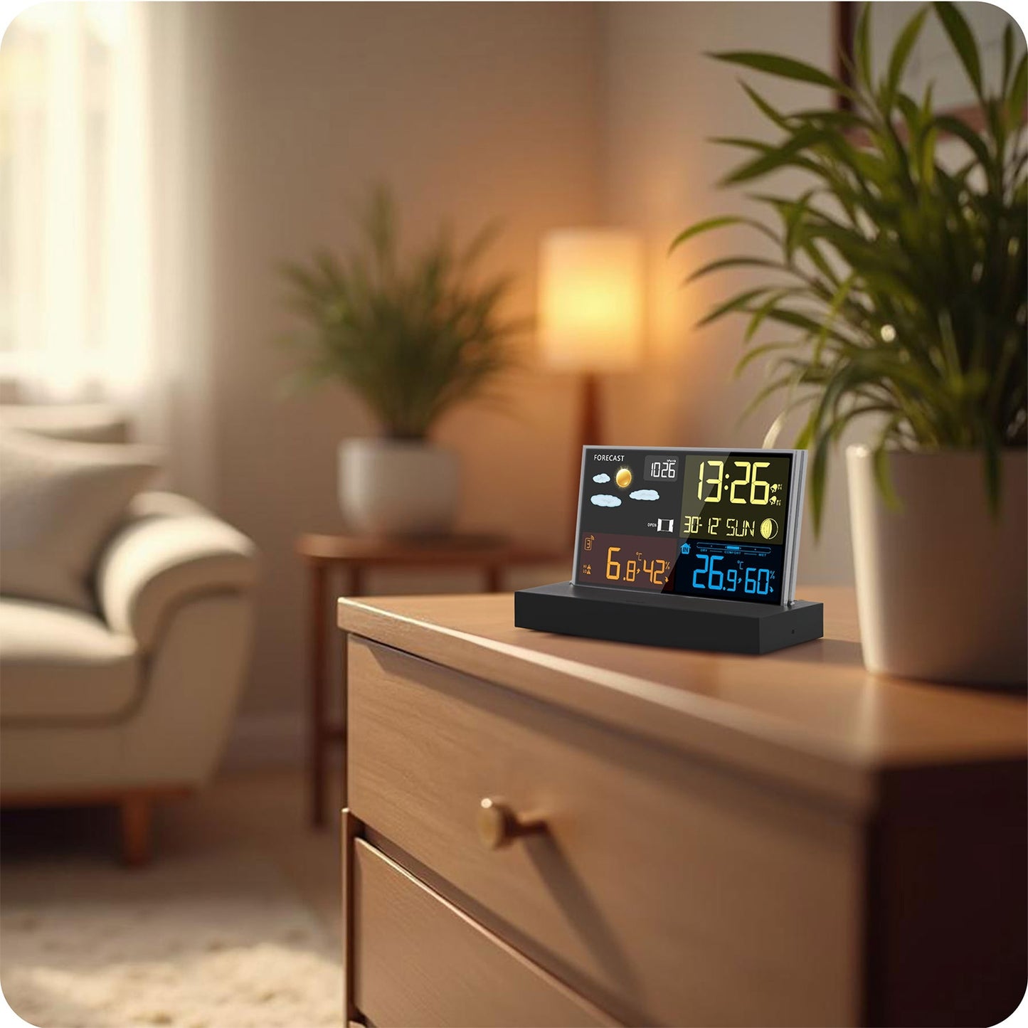 Weather station with display BD-912 black
