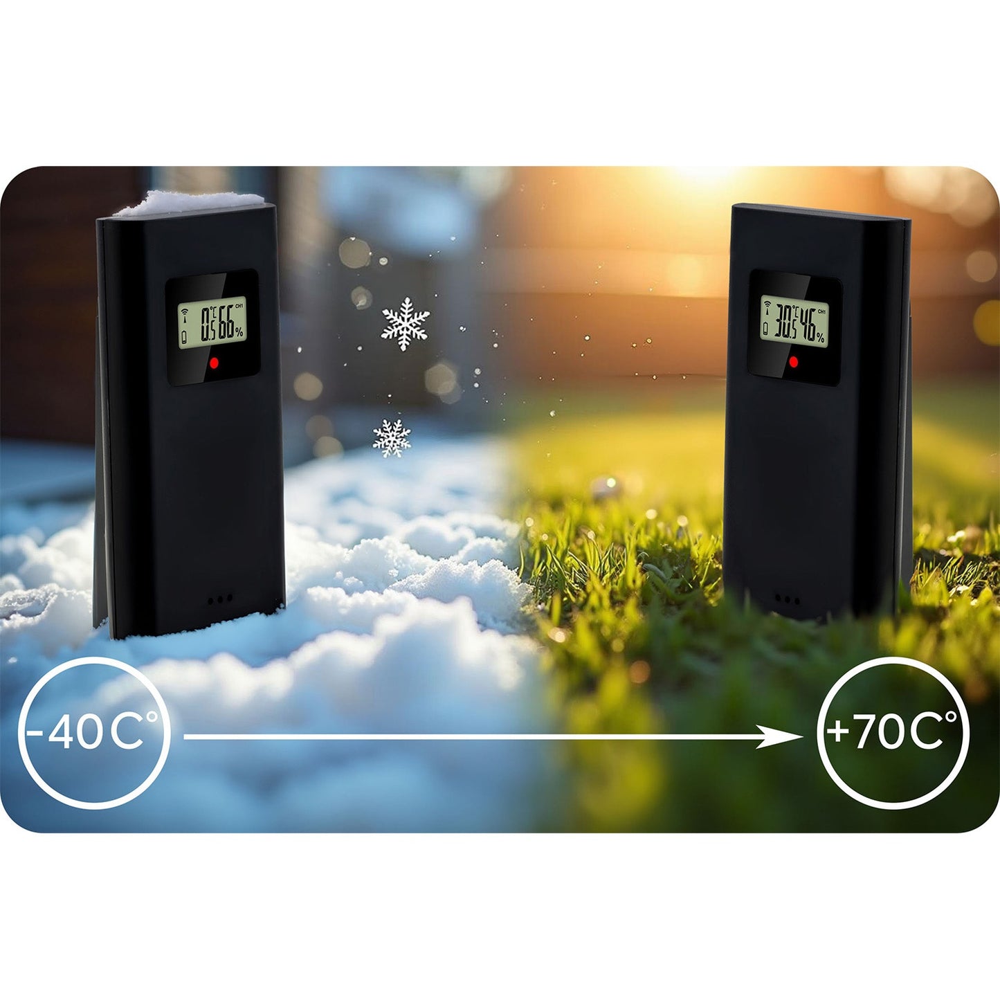 Weather station with display BD-912 black