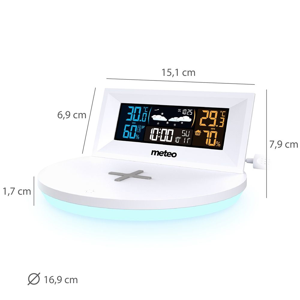 Weather station with fast wireless charger Meteo SP94