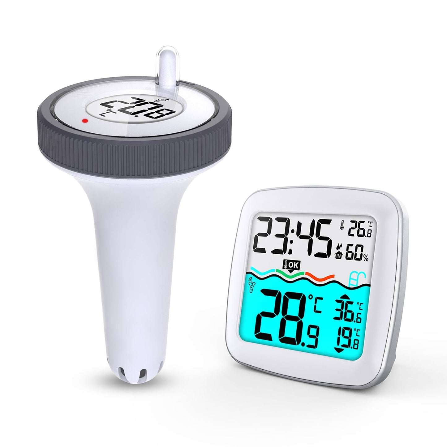 Weather station with swimming pool sensor BD-913 white