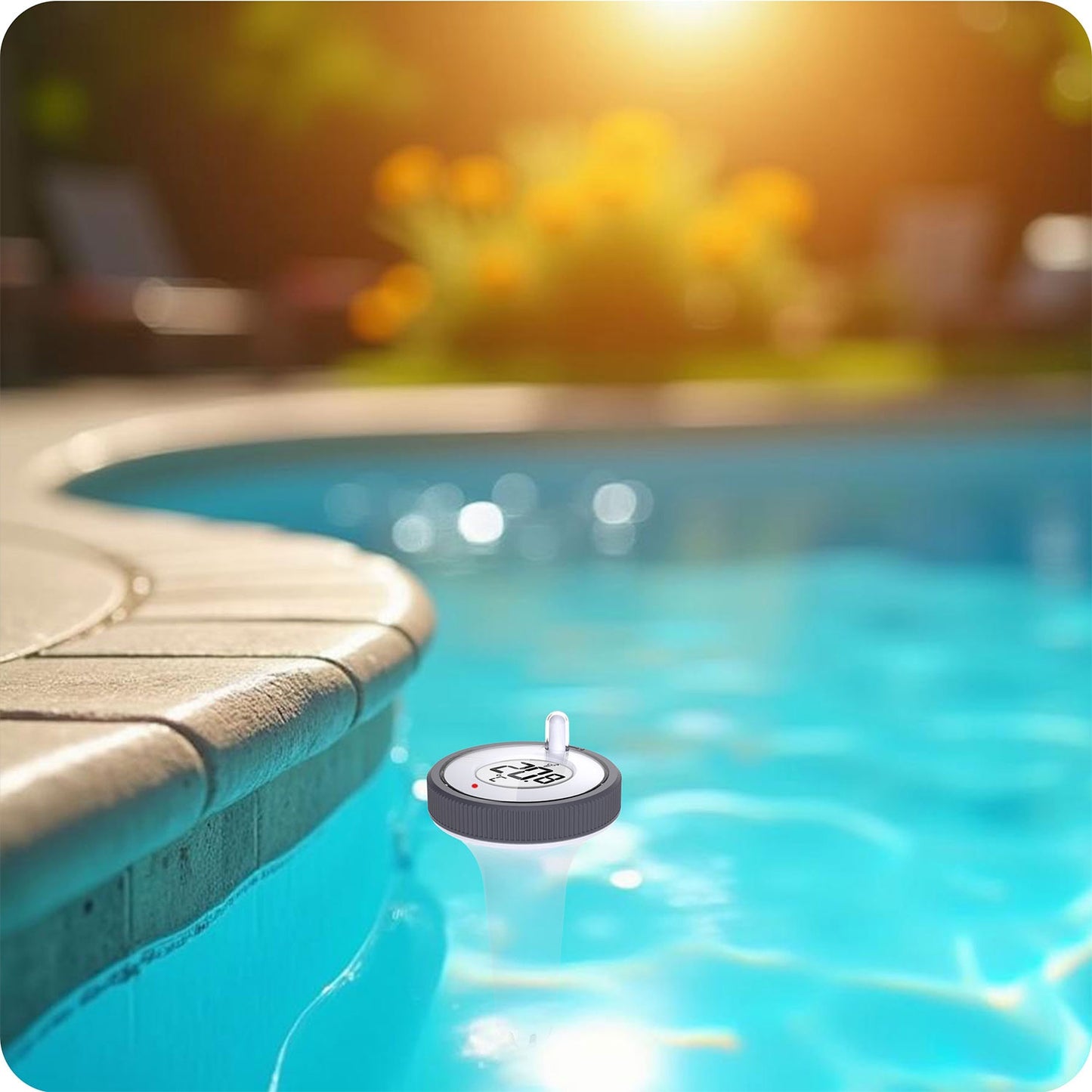 Weather station with swimming pool sensor BD-913 white