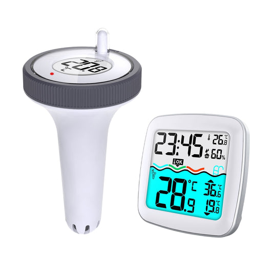 Weather station with swimming pool sensor BD-913 white