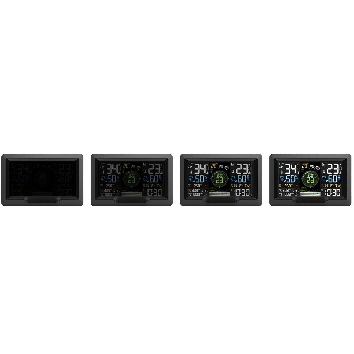 Weather station with wind and rain sensor BD-914 black