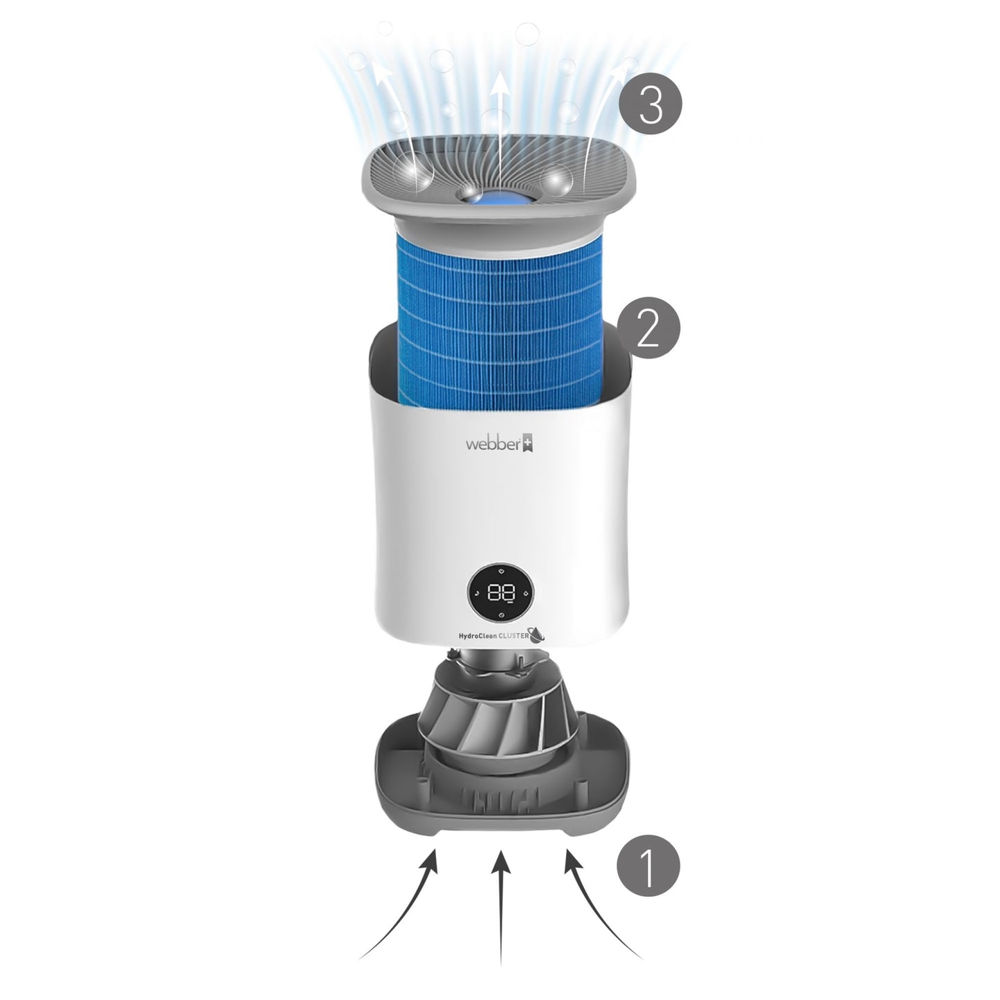 Webber HH3002 evaporative air humidifier