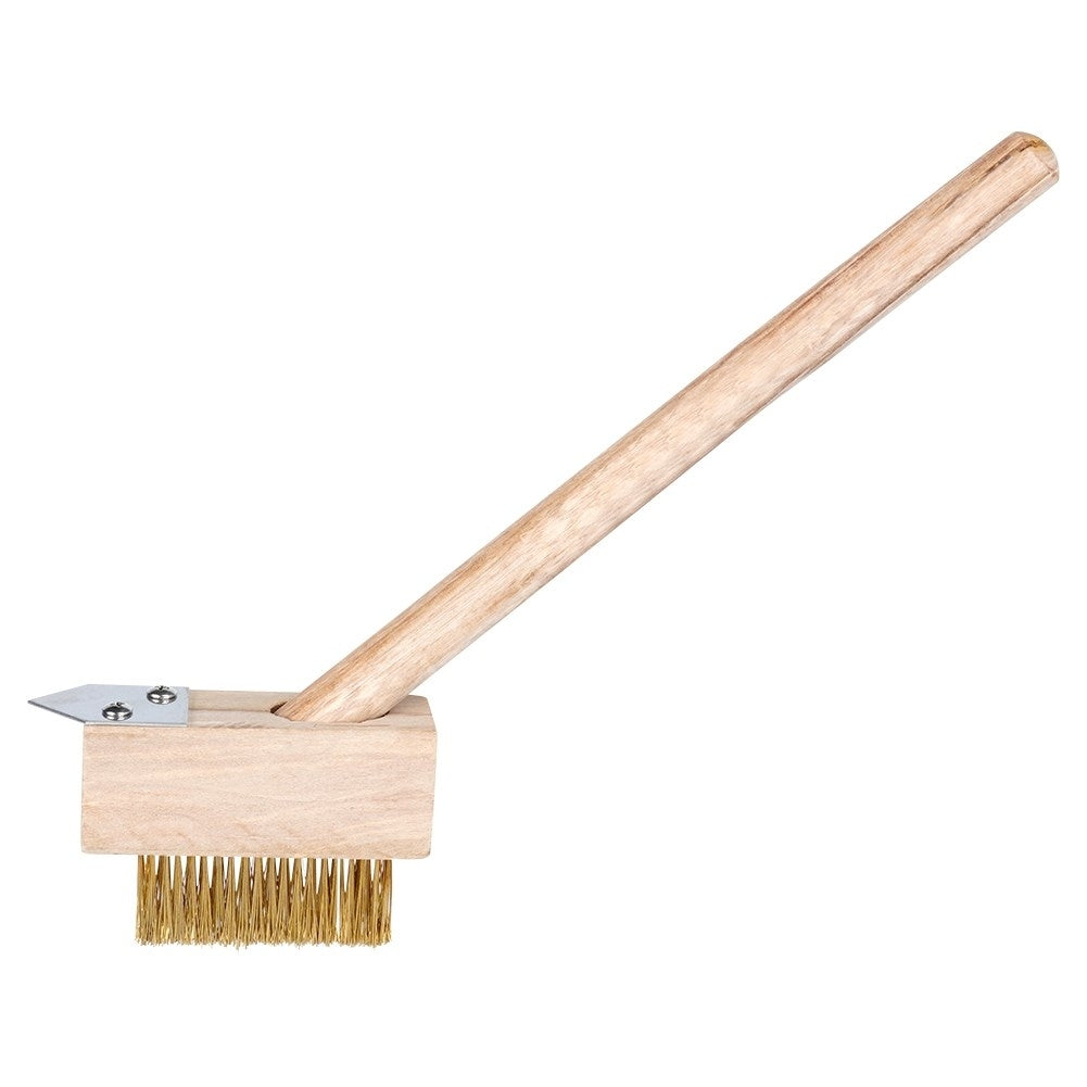 Weed Brush with Scraper for Effective Weed Removal