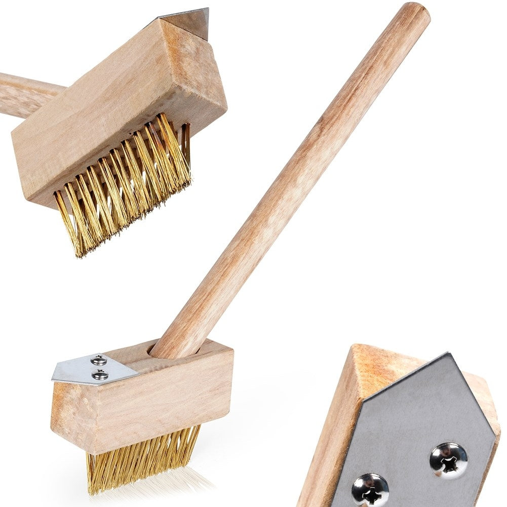 Weed Brush with Scraper for Effective Weed Removal