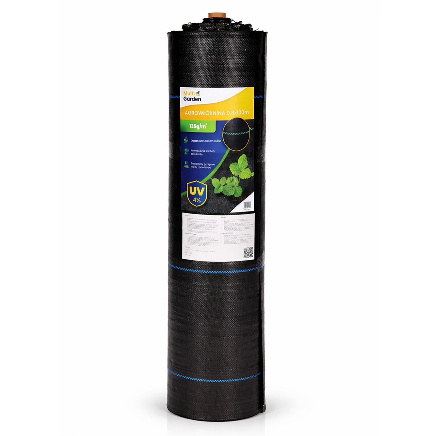 Weed Control Agro Fabric 135g/m², 0.8x100m, Pins Included