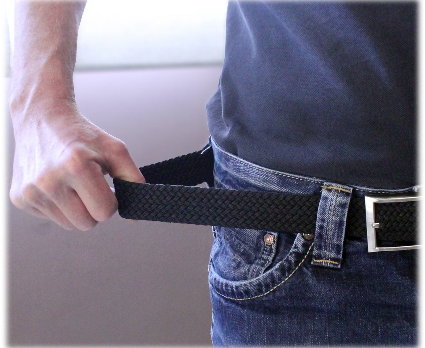 Wellys Black Flexi Belt