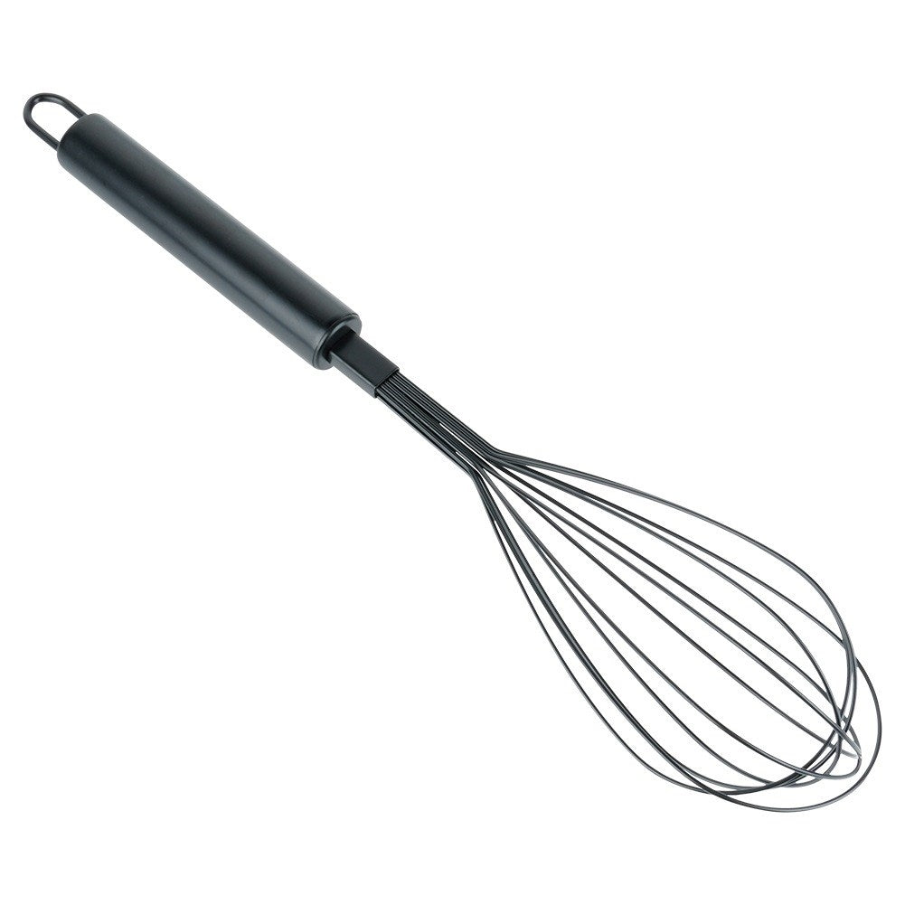 Whisk, black steel, 29 cm