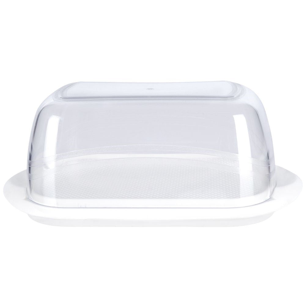 White Butter Box with Transparent Lid for Storage and Serving
