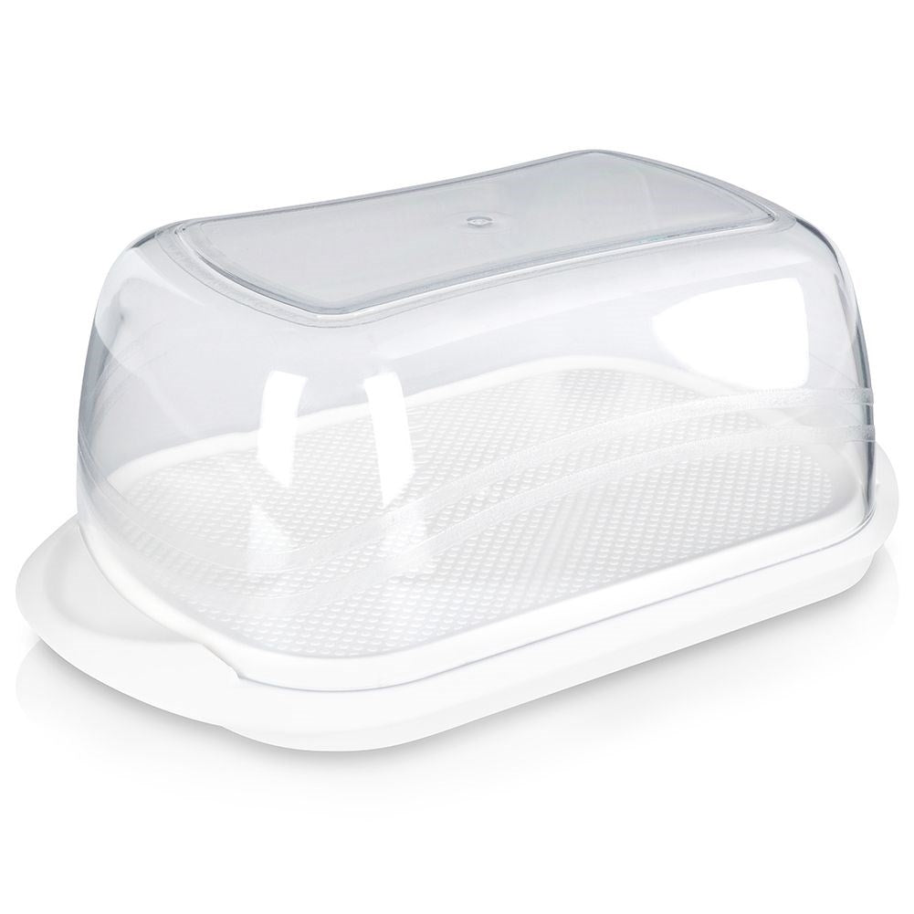 White Butter Box with Transparent Lid for Storage and Serving