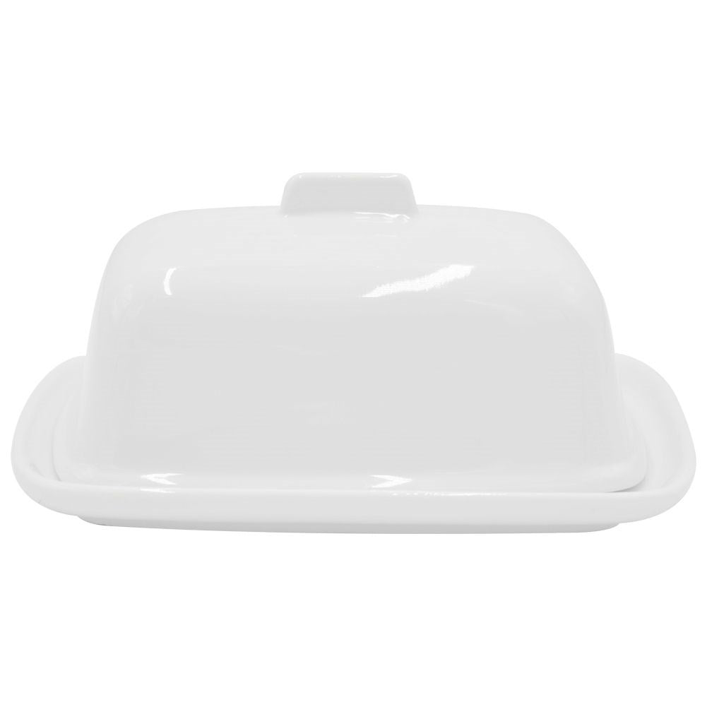 White Butter changer with lid and handle
