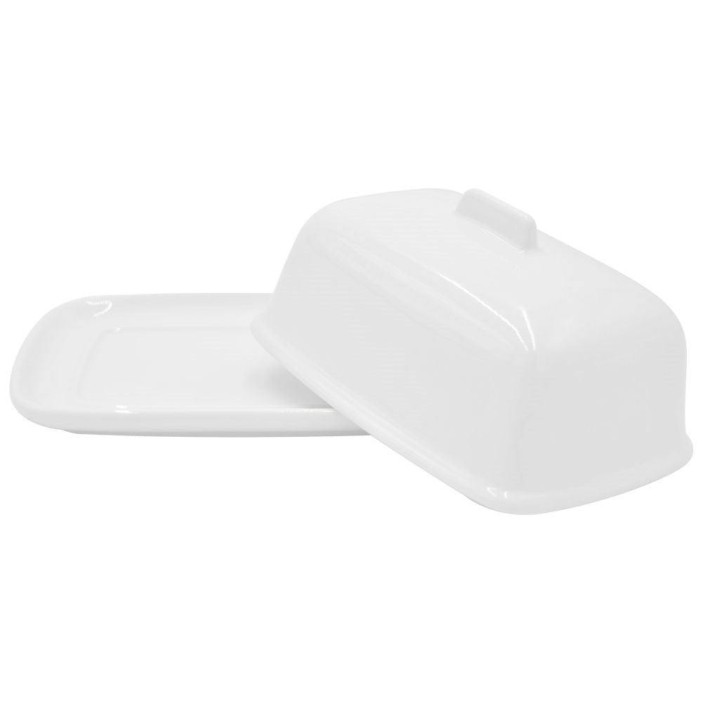 White Butter changer with lid and handle