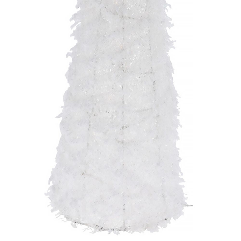 White Christmas tree 60 cm with LED lighting