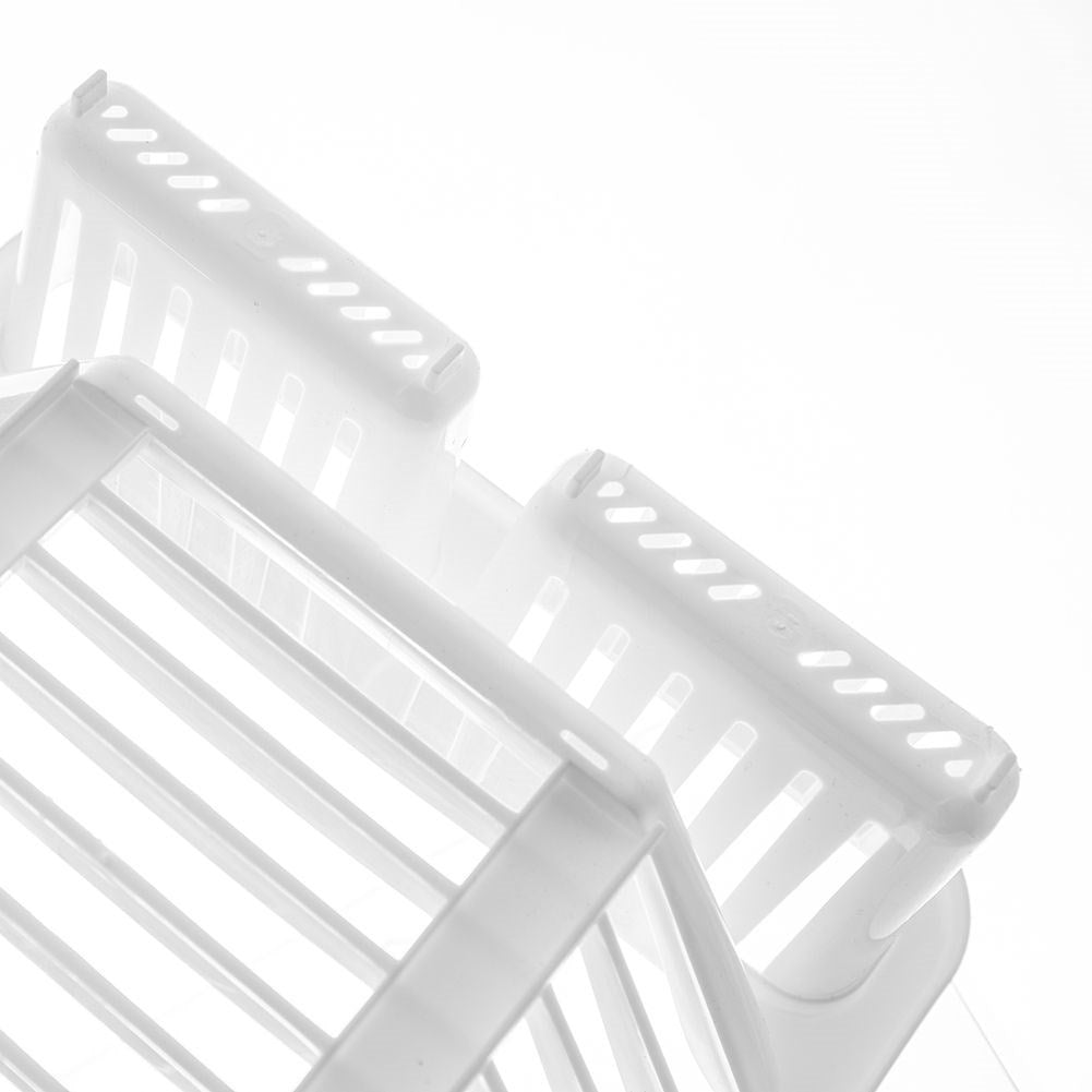 White Dish Rack with Multifunctional Storage Possibilities