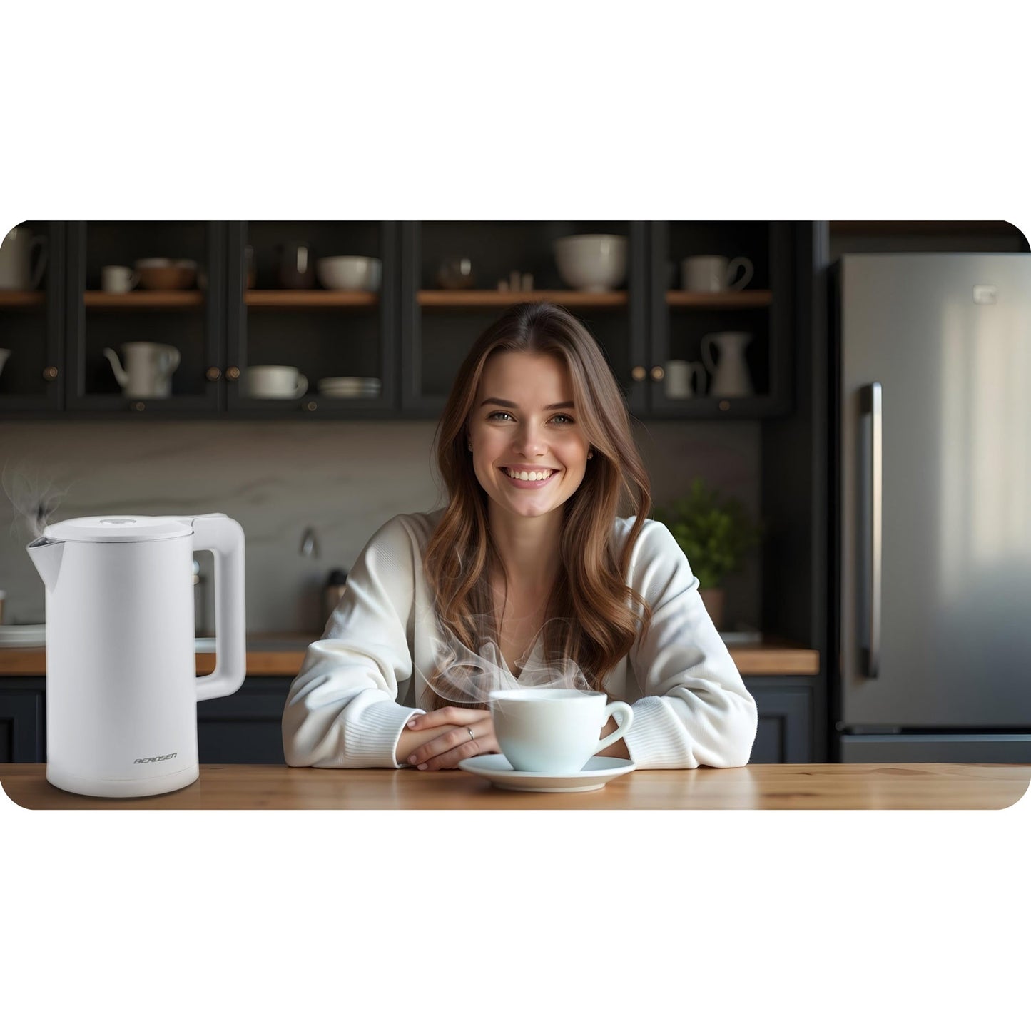 White Electric Kettle 1.7L BD-710