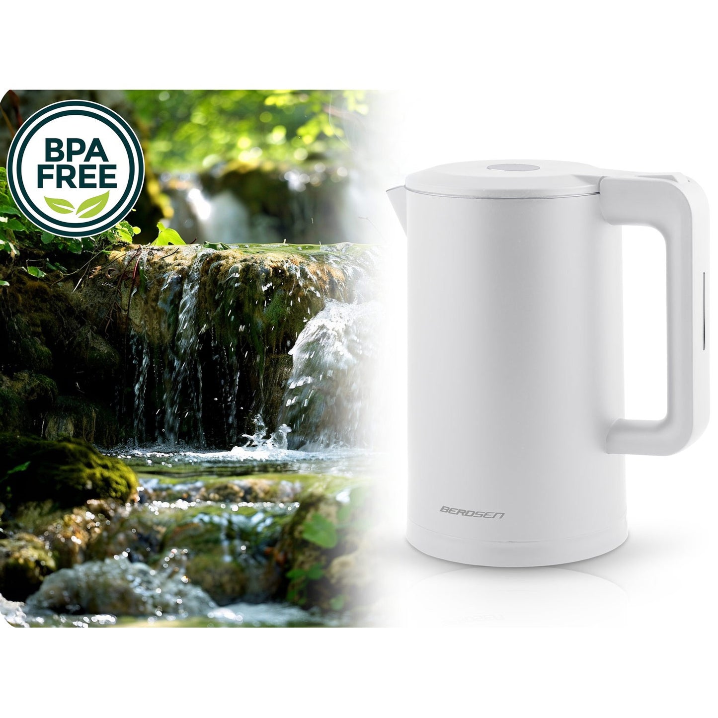 White Electric Kettle 1.7L BD-710