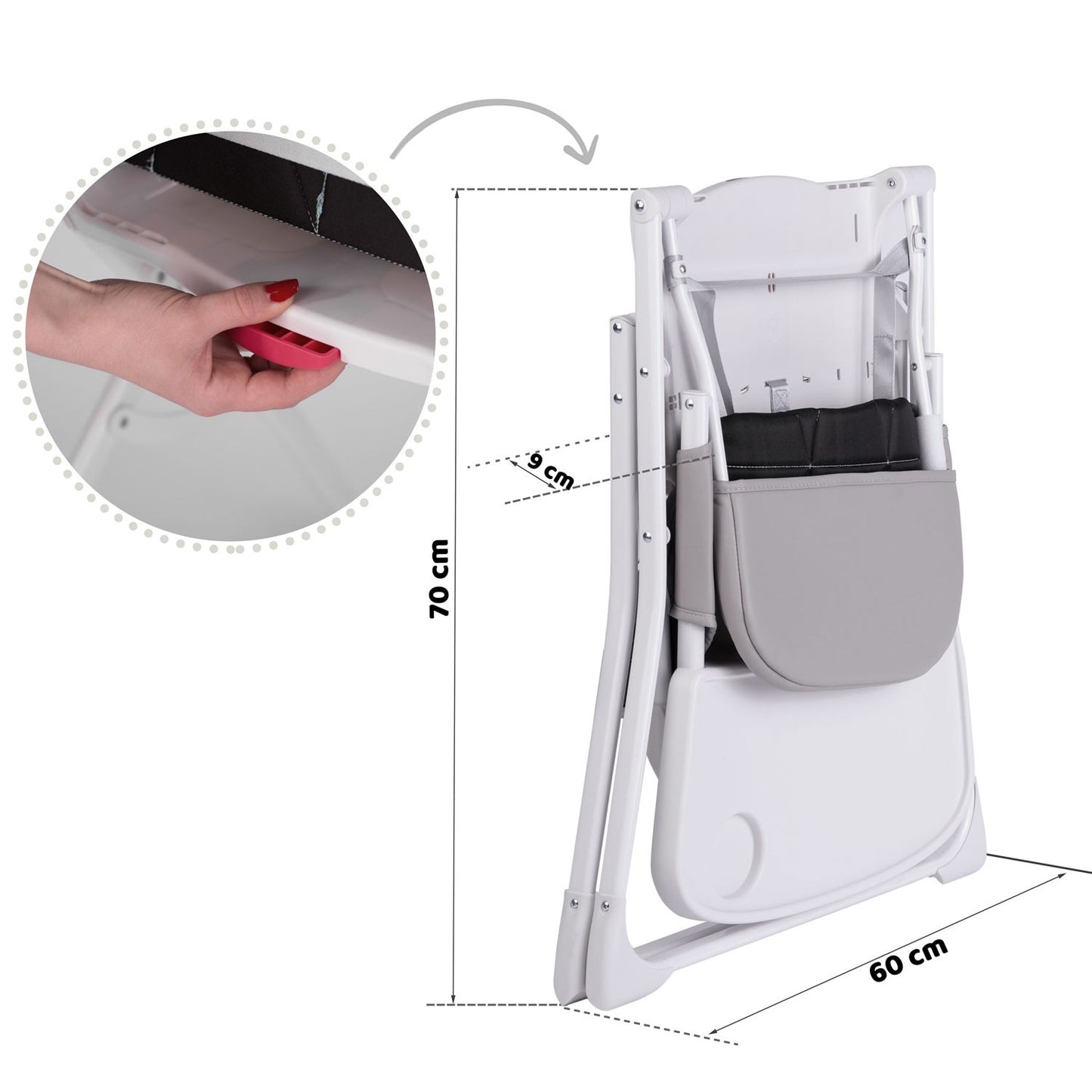 White Nuco Dining Chair for Children
