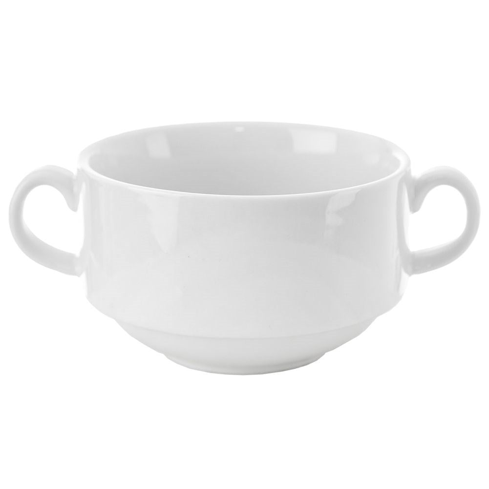 White Porcelain Bowl with Handle - Practical and Elegant