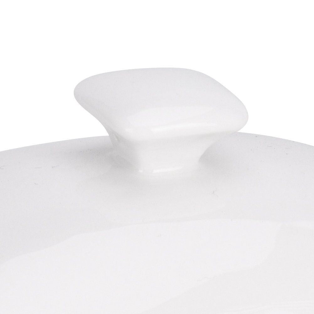 White Porcelain Butter Box with Practical Handle