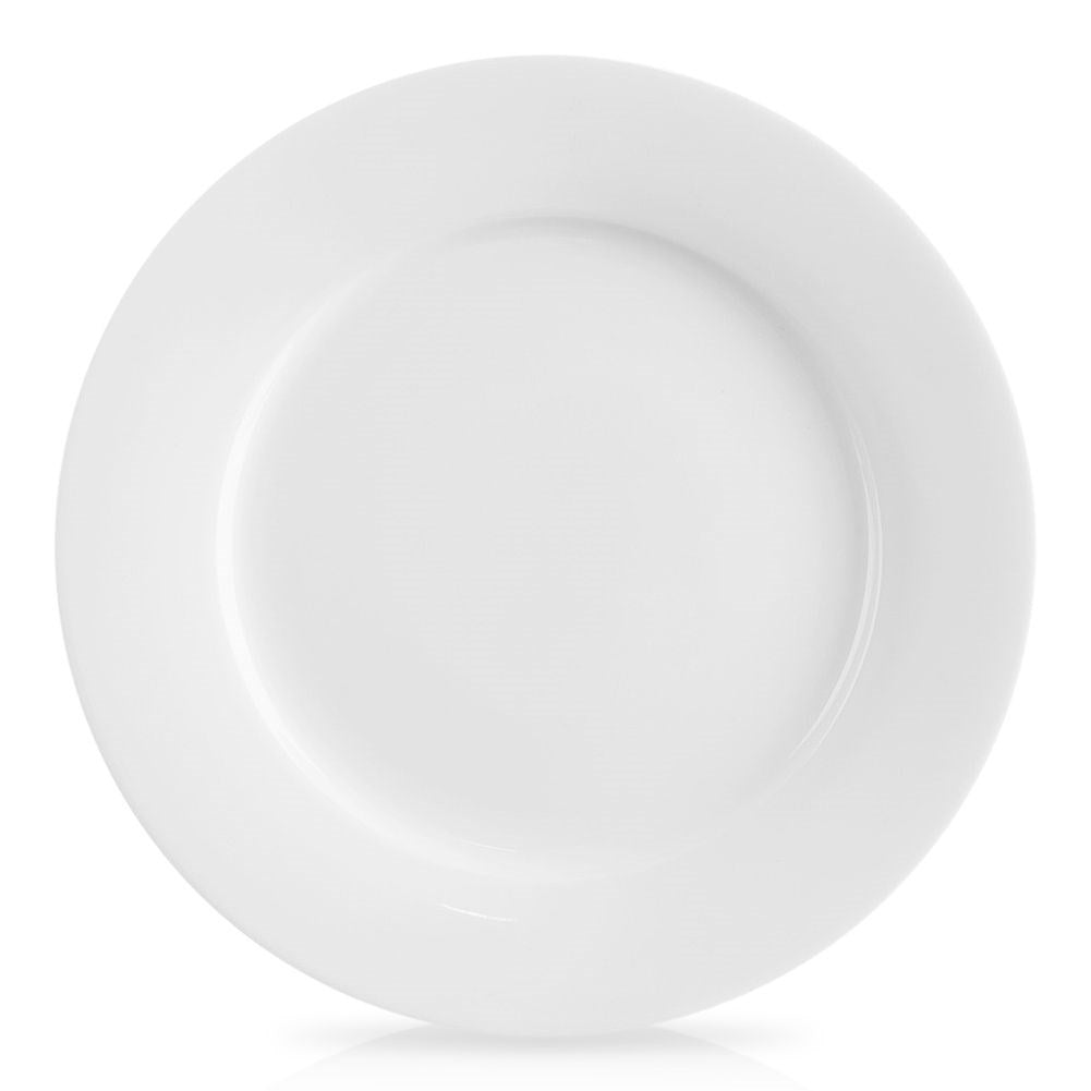 White Porcelain Dessert Plate, Dishwasher & Microwave Safe