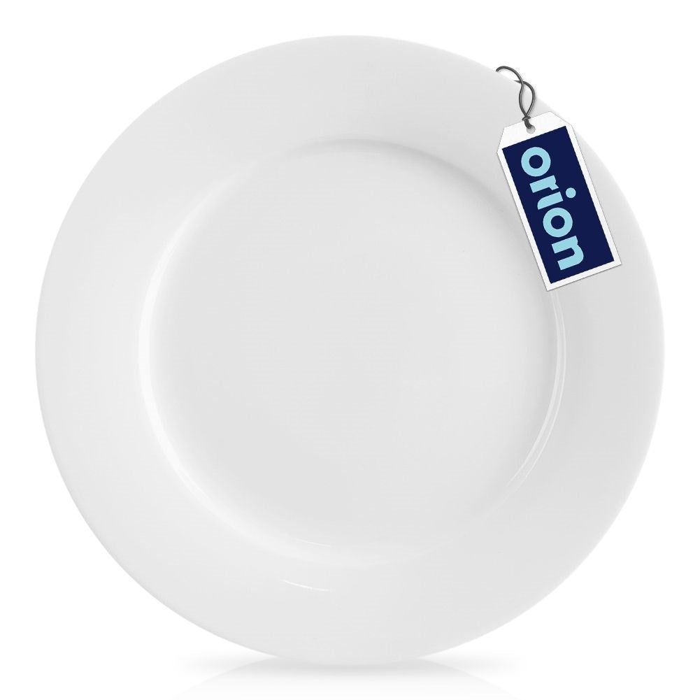 White Porcelain Dessert Plate, Dishwasher & Microwave Safe