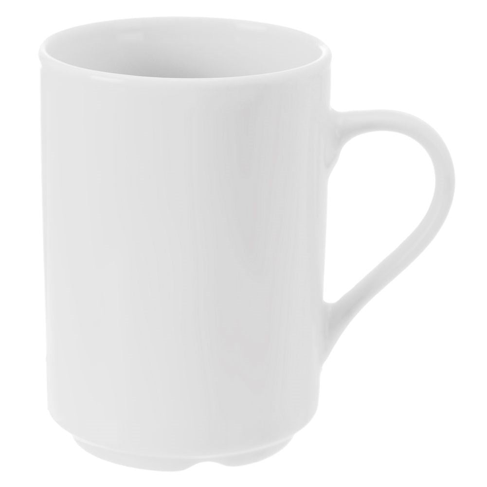 White Porcelain Mug for Coffee, Tea and Other Drinks