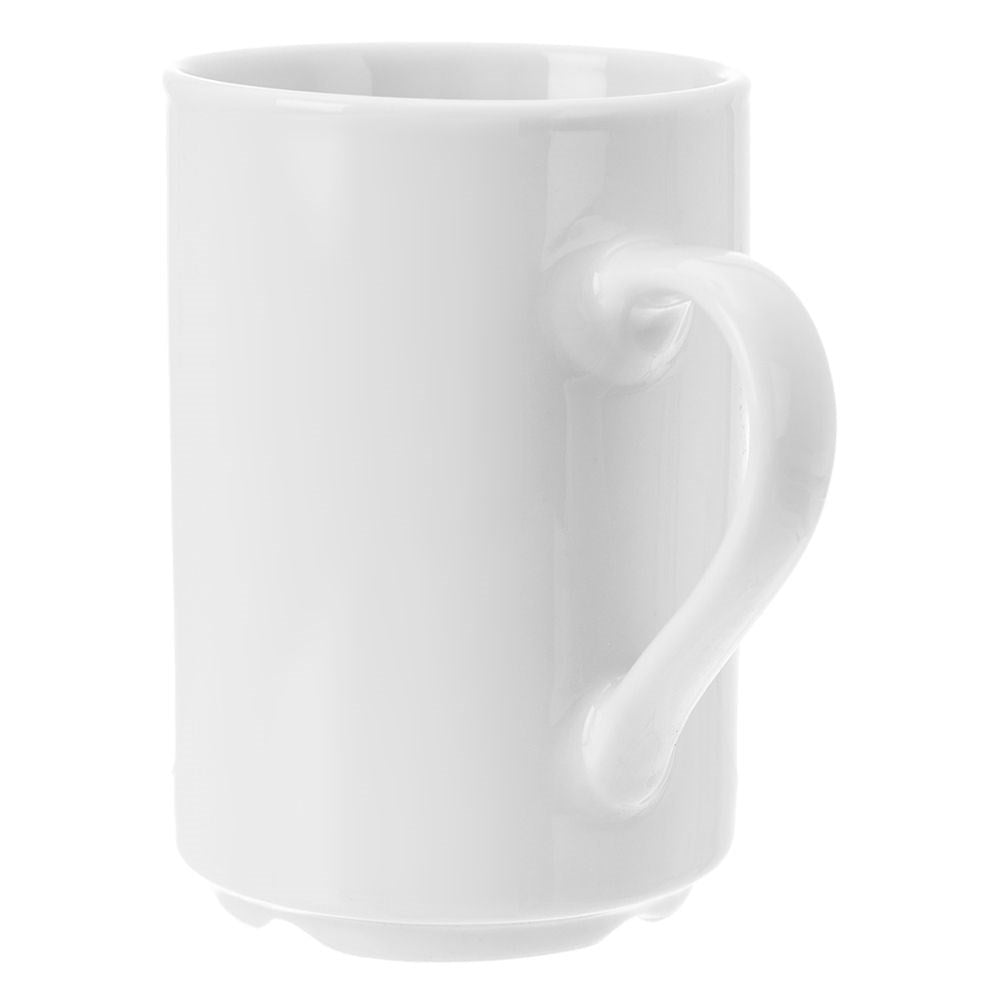 White Porcelain Mug for Coffee, Tea and Other Drinks
