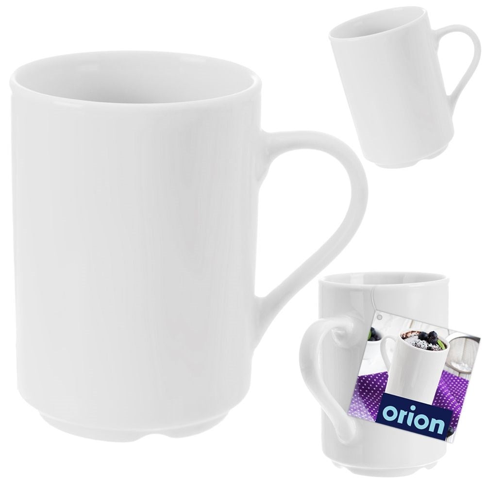 White Porcelain Mug for Coffee, Tea and Other Drinks