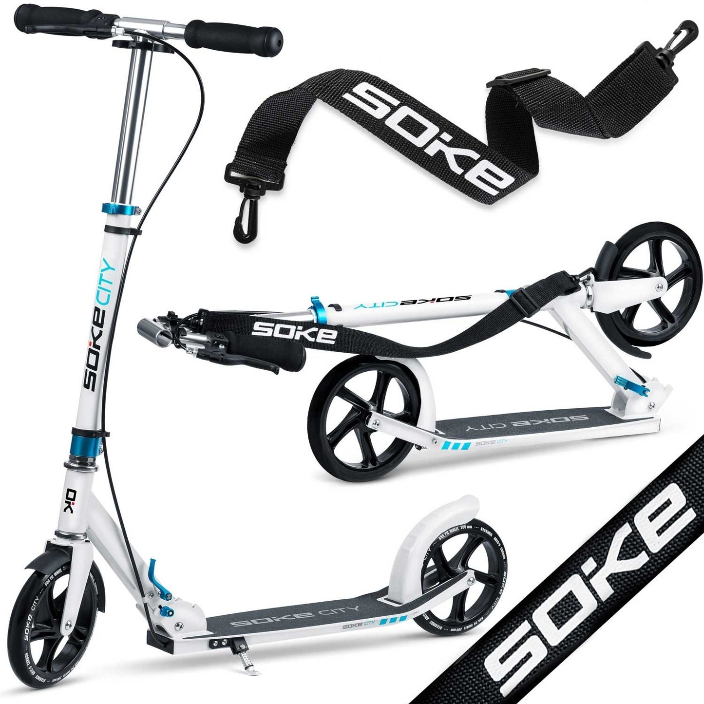 White SOKE CITY scooter