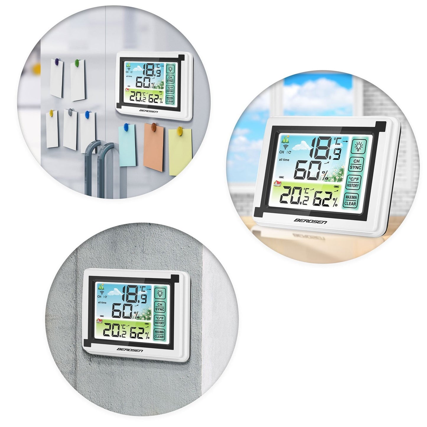 White Weather Station with Display BD-900