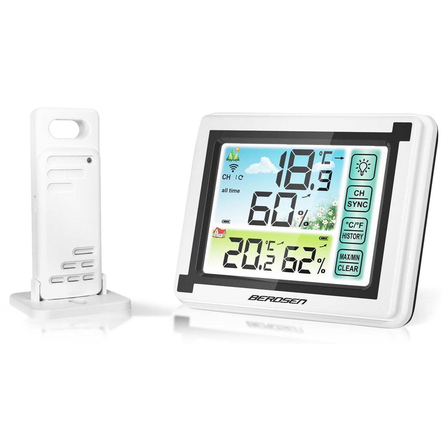 White Weather Station with Display BD-900